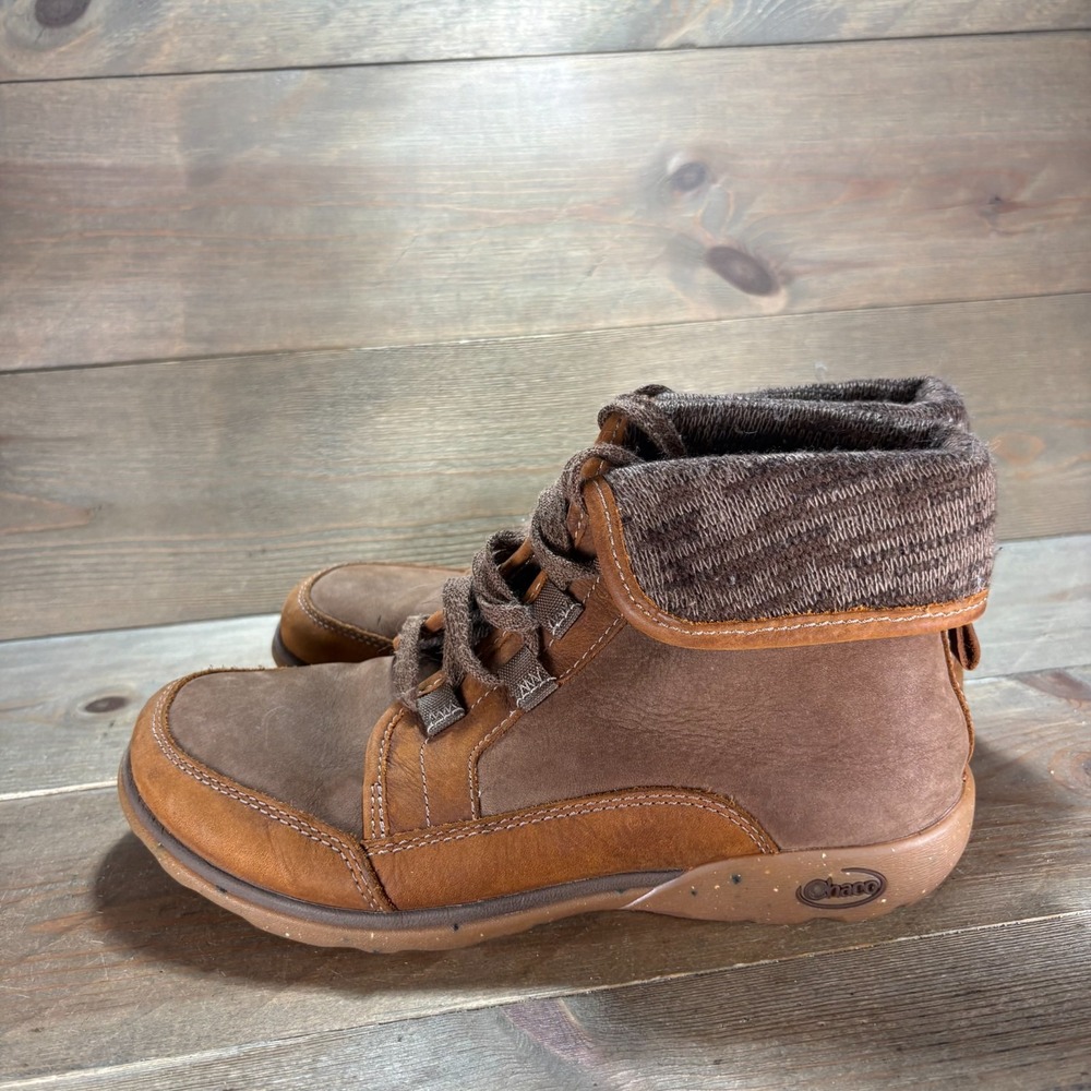 Chaco Barbary Womens size 8.5 shoes Brown Leather Lace Up Chukka boots